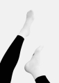 Sportowe białe krótkie skarpetki meryl soft