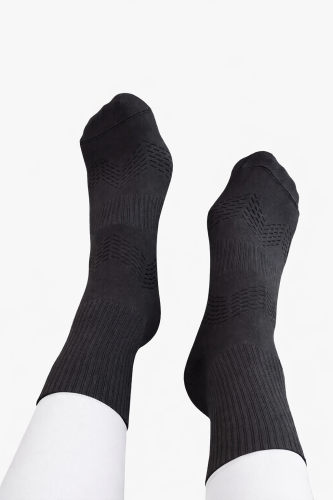 Sportowe czarne krótkie skarpetki meryl soft