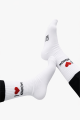 Sportowe skarpetki białe ribowane I LOVE KRAKÓW
