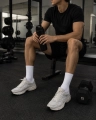 Sportowe skarpetki białe ribowane